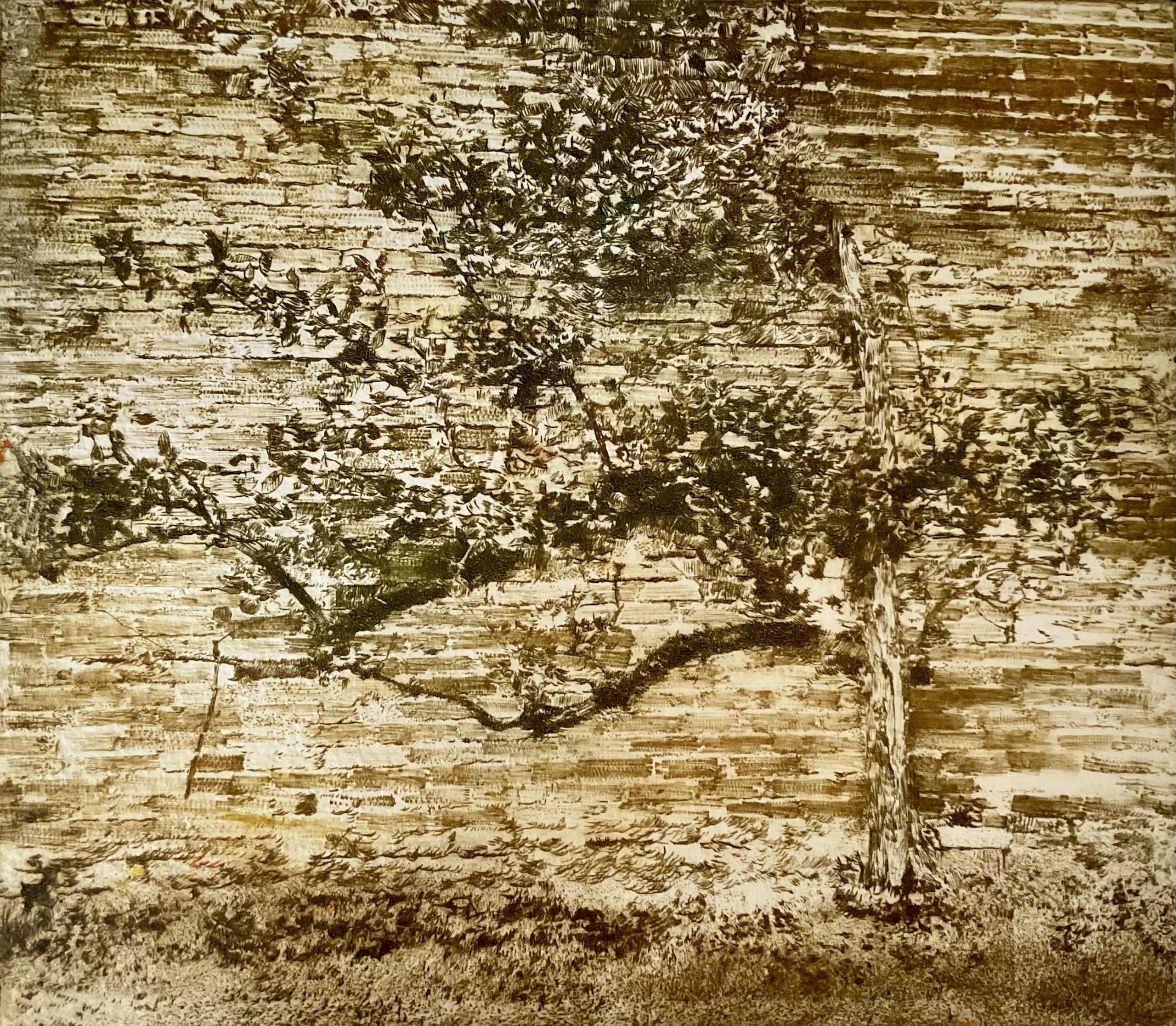 new print’ : ‘ESPALIER’ - (drypoint print)